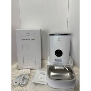 PETLIBRO Automatic Pet Feeder White NEW opened Tested Working
